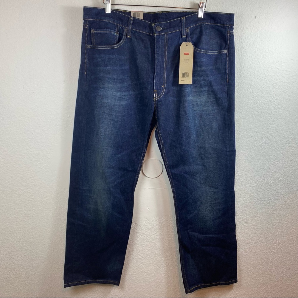 NWT Levi’s 505 Stretch Men’s 40x30 Dark Wash Straight Leg Denim‎ Jeans